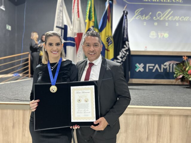 Geane Mendes Barbosa Bernardo recebe Medalha Muriaeense 2025 em reconhecimento à luta pelos direitos das pessoas com deficiência